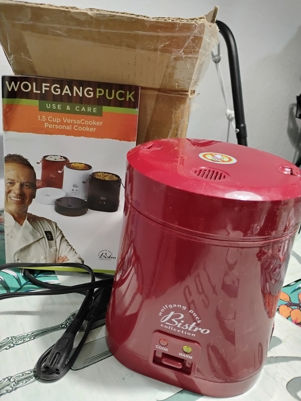 Wolfgang Puck Bistro Personal Cooker — Red